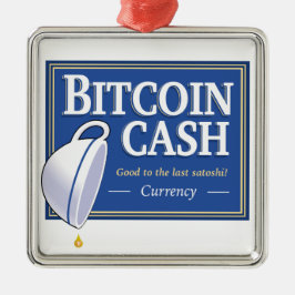 Metal Ornamento ao último Satoshi do dinheiro de Bitcoin