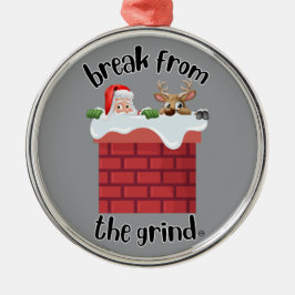 Metal Ornamento BFTG de Humor Chaminés de Natal