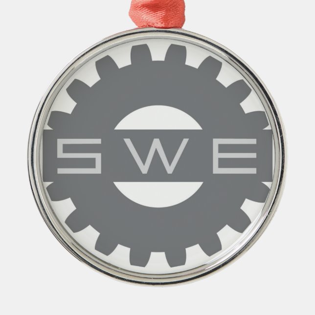 Metal Ornamento cinzento de SWE (sociedade de (Frente)