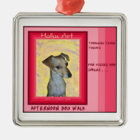 Ornamento da arte dos haicais de Chiweenie