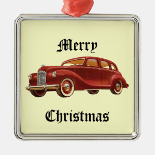 Metal Ornamento da árvore de Natal do carro vintage