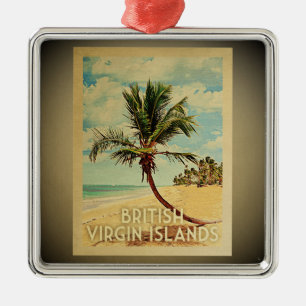 Metal Ornamento das viagens vintage de British Virgin
