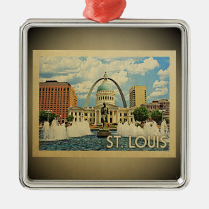 Metal Ornamento das viagens vintage de St Louis Missouri