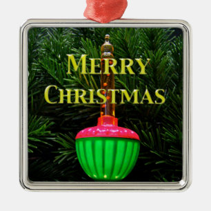 Metal Ornamento de Árvore de Natal Feliz