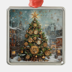 Metal Ornamento de Árvore de Natal Steampunk