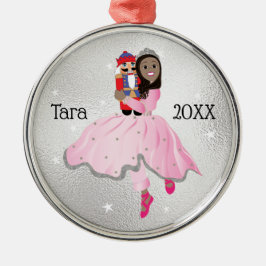 Metal Ornamento de Ballerina Noz-cracker de Natal