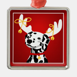 Metal Ornamento de Cachorros Dalmáticos para o Prêmio de
