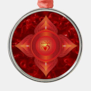 Metal Ornamento de Chakra da raiz