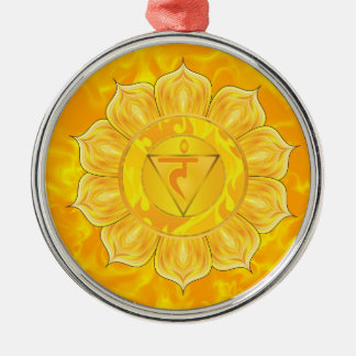 Metal Ornamento de Chakra do plexo solar