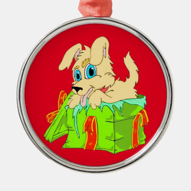 Metal Ornamento de Cuppy de Natal (Frente)