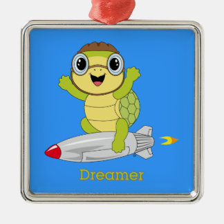 Metal Ornamento de Dreamer™ da tartaruga