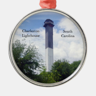 Metal Ornamento de Farol Charleston
