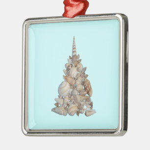 Metal Ornamento de Feriados de Seashell