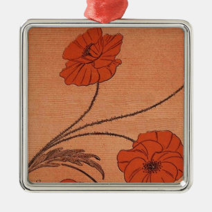 Metal Ornamento de Flor Selvagem