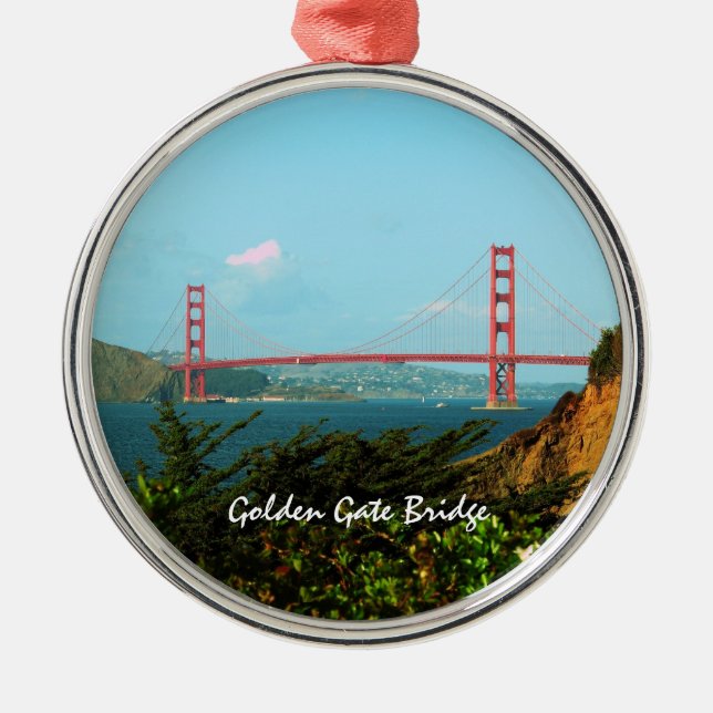 Metal Ornamento de golden gate bridge (Frente)