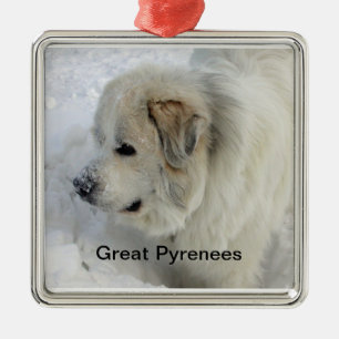 Metal Ornamento de grandes Pyrenees