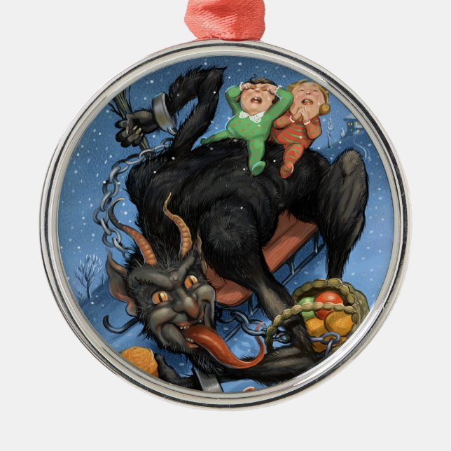 Metal Ornamento de Krampus (Frente)