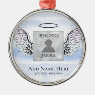 Metal Ornamento de Memória de Anjo Fotográfico Persona