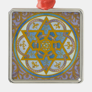 Metal Ornamento de Mogen David Chanukah