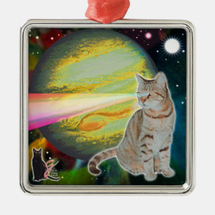 Metal Ornamento de Mossbody Laser-Cat
