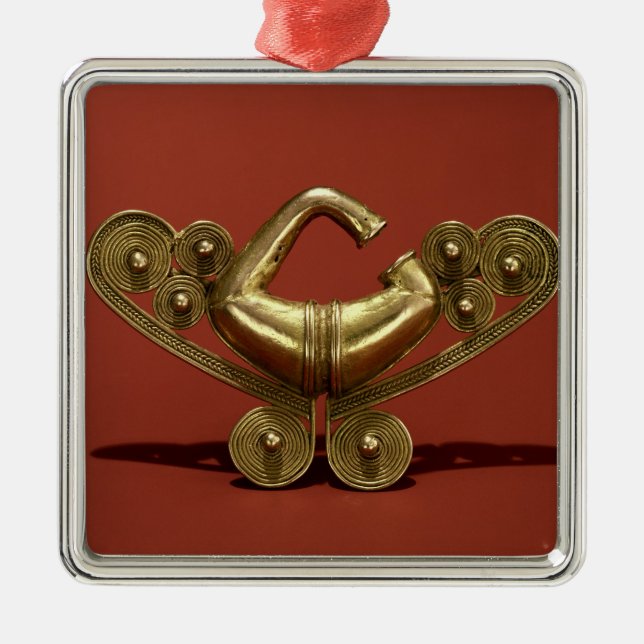 Metal Ornamento de nariz, cultura de Tairona (Frente)