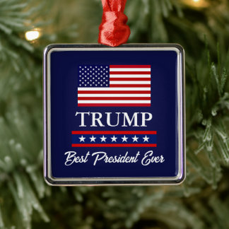 METAL ORNAMENTO DE NATAL DO PRESIDENTE DONALD TRUMP