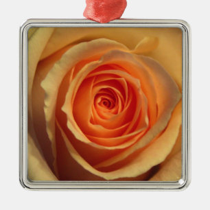 Metal Ornamento de Rosa Amarela