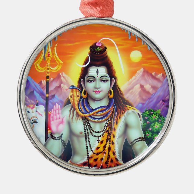 Metal Ornamento de Shiva - versão 4 (Frente)