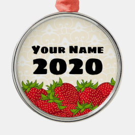 Metal Ornamento de Strawberry Keepsaoky