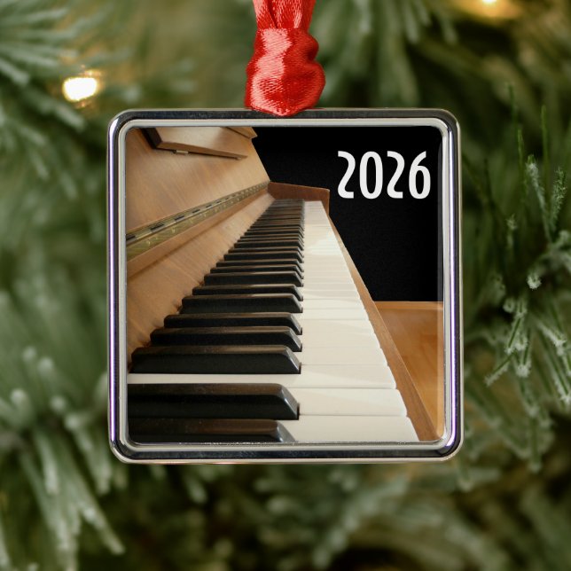 Metal Ornamento de Teclado de Piano (Árvore)