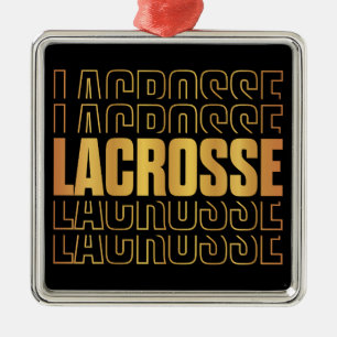 Metal Ornamento de Texto Lacrosse
