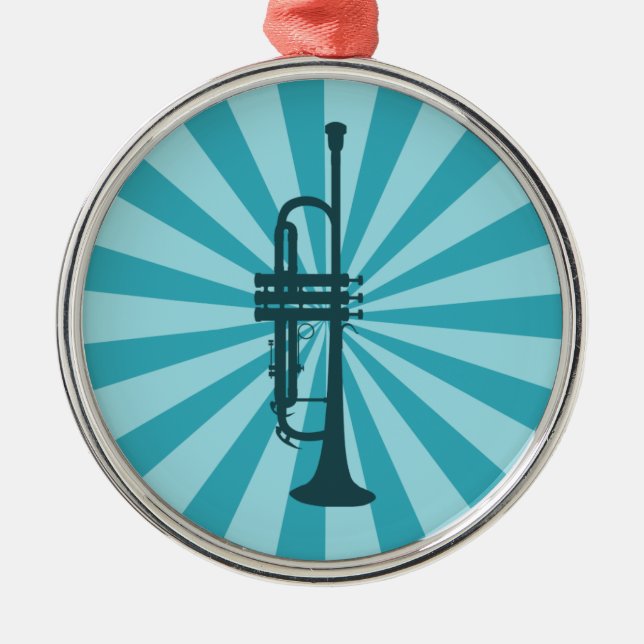 Metal Ornamento de Trompete de Starburst (Frente)