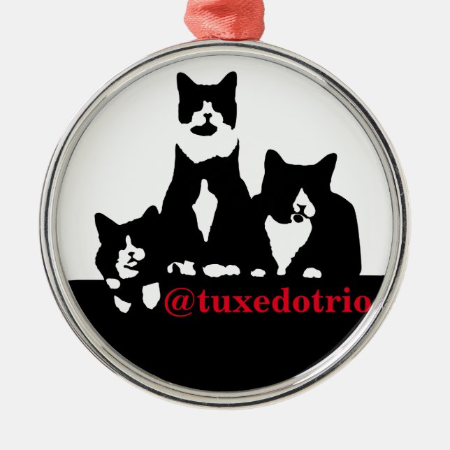 Metal Ornamento de TuxedoTrio (Frente)