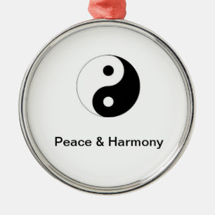 Metal Ornamento de Yin/Yang