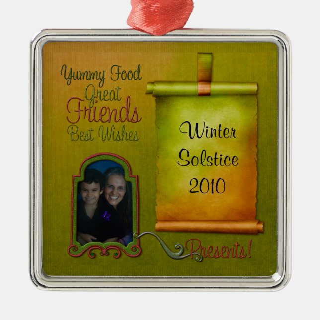 Metal Ornamento do álbum de recortes do feriado (Frente)