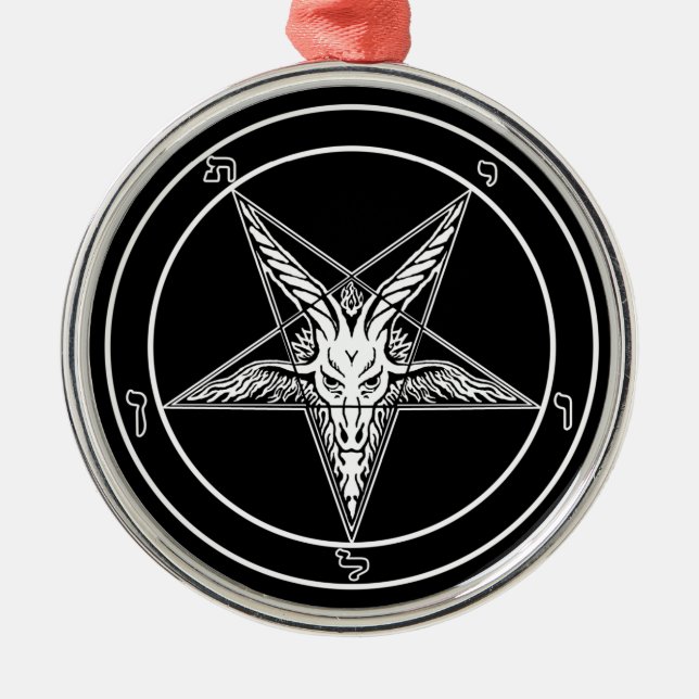 Metal Ornamento do estilo antigo de Baphomet (Frente)