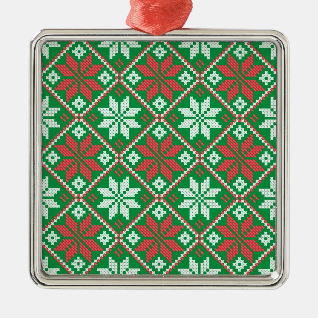 Metal Ornamento Feliz de Natal (Frente)