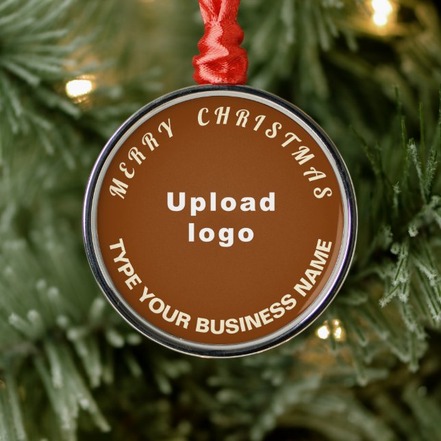 Metal Ornamento Marrom de Natal Comercial (Árvore)
