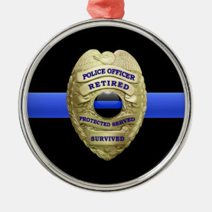 Metal Ornamento metálico de Crachá Aposentado de Linha A