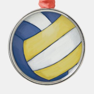 Metal Ornamento Metálico Elegante de Voleibol