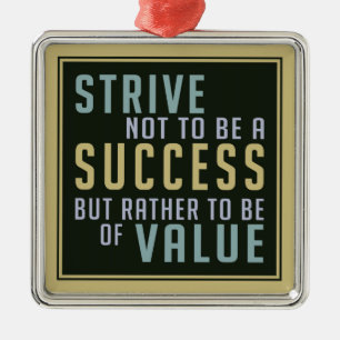 Metal Ornamento motivacional de sucesso e valor
