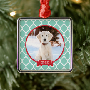 Metal Ornamento Personalizado de Ficheiro de Foto Pet
