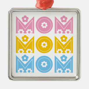 Metal Ornamento personalizado do Dia de as mães da mãe