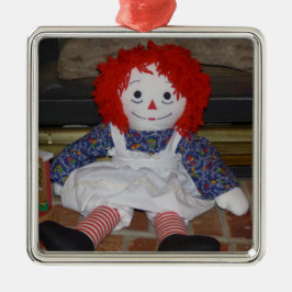 Metal Ornamento Raggedy da boneca de Ann