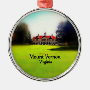 Metal Ornamento redondo de Mount Vernon