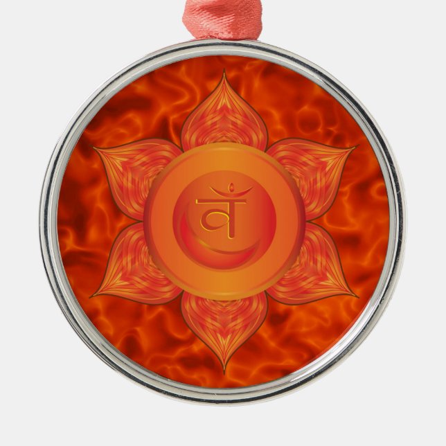 Metal Ornamento sacrais de Chakra (Frente)