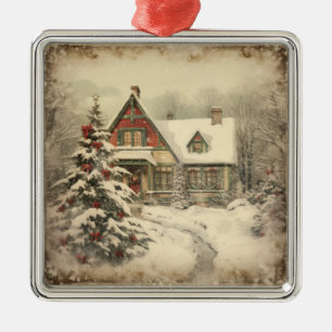 Metal Ornamento Vintage de Natal