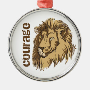 Metal Personalização de cabeça de leão Ornamento persona