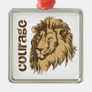 Metal Personalização de cabeça de leão Ornamento persona