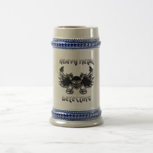 Metal pesado que detecta a caneca de cerveja
